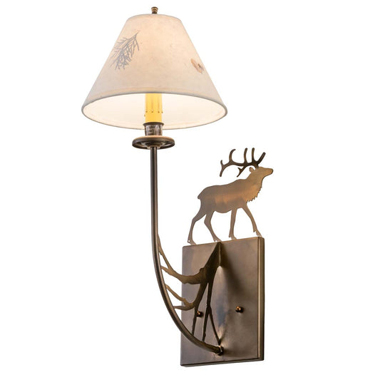 Copper Elk Wall Sconce