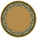 Evergreen Light Maize Rug - 8 Ft. Round