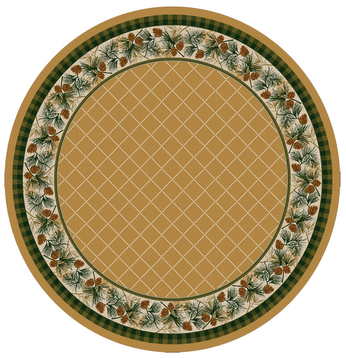 Evergreen Light Maize Rug - 8 Ft. Round