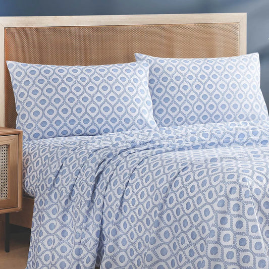 Blue Shoreline Sheet Set - Full - CLEARANCE