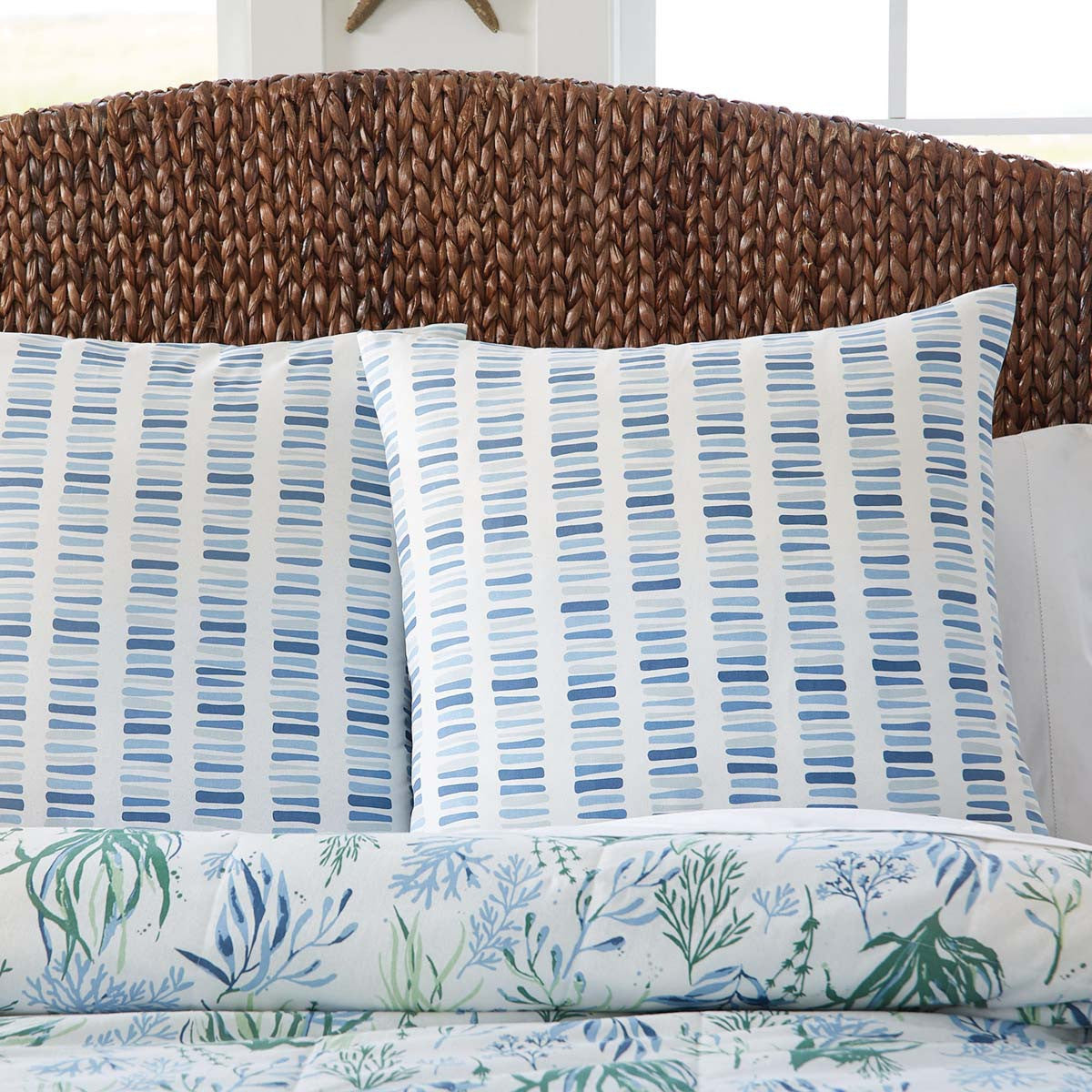 Sea Flora Euro Sham - OVERSTOCK