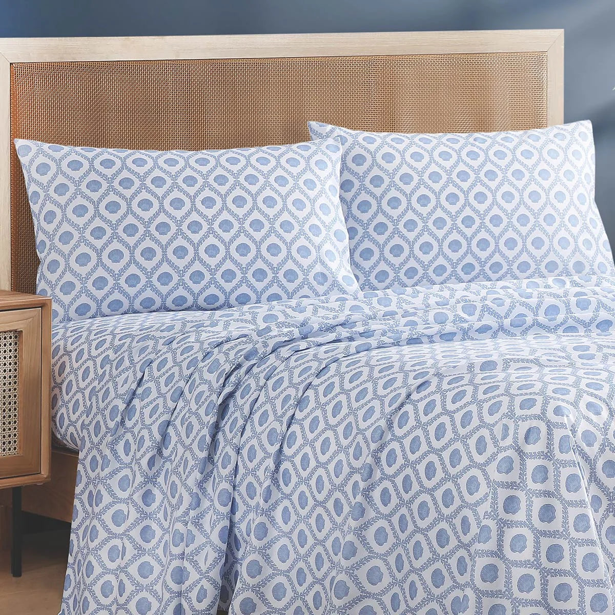 Blue Shoreline Sheet Set - Queen - CLEARANCE
