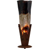 Triangle Glass Table Lamp - Stone