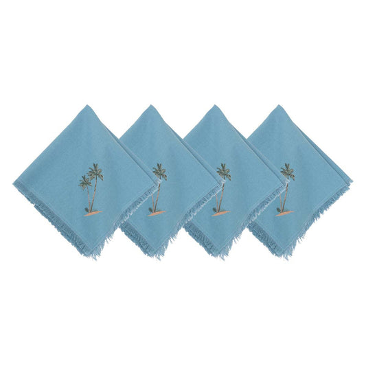 Paradise Palms Napkins - Set of 4 - OVERSTOCK
