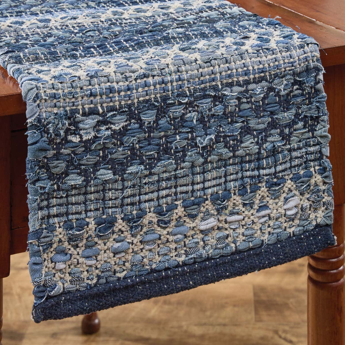 Socorro Denim Table Runner - 54 Inch - OVERSTOCK