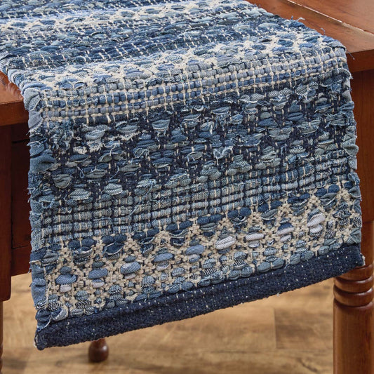 Socorro Denim Table Runner - 54 Inch - OVERSTOCK