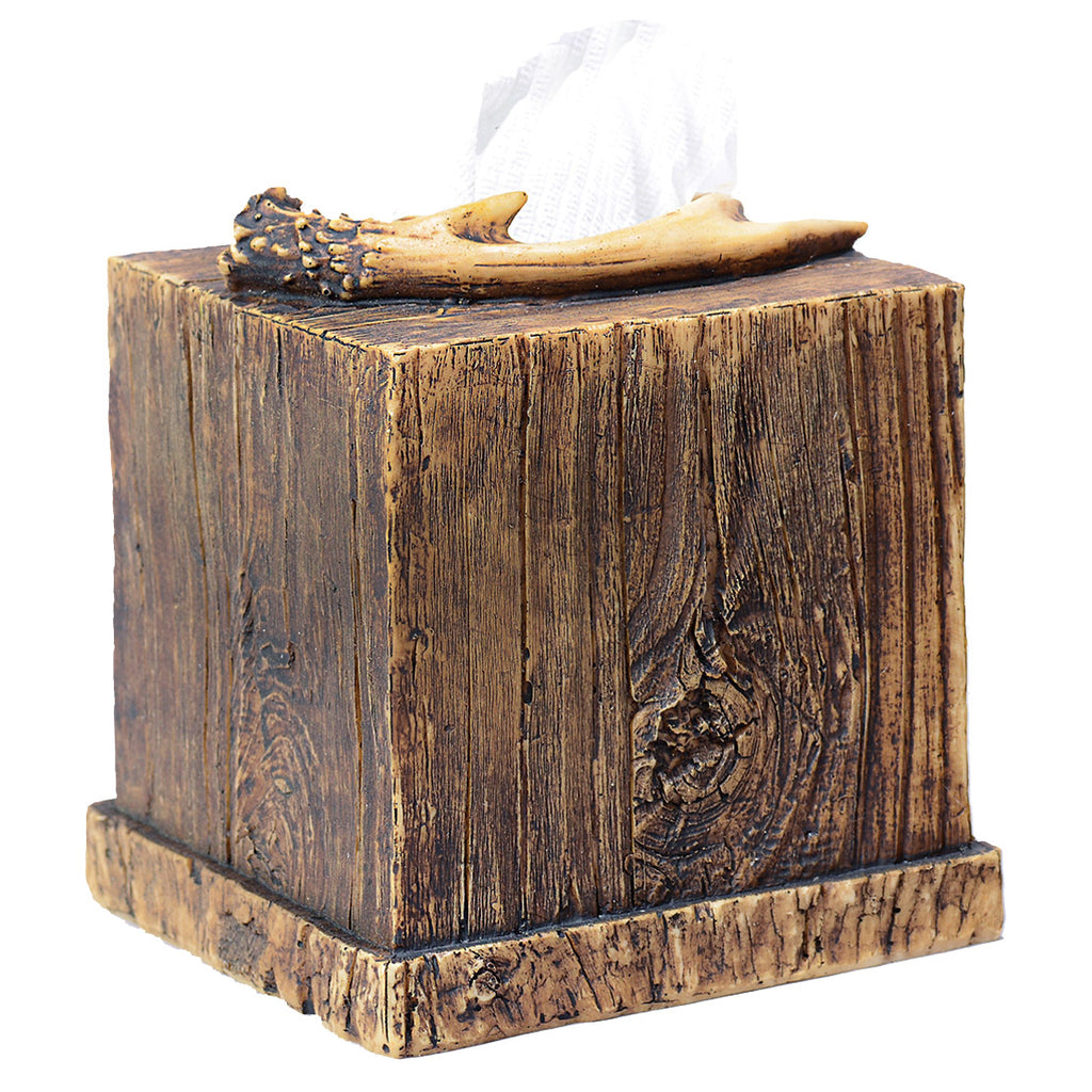 Buck Mountain Antler Tissue Box