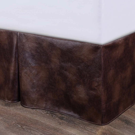 Rustic Faux Leather Bedskirt - Queen - OVERSTOCK - OUT OF STOCK