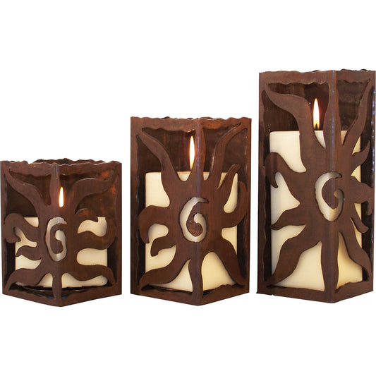 Sun Vision Candleholders - Set of 3 - OVERSTOCK