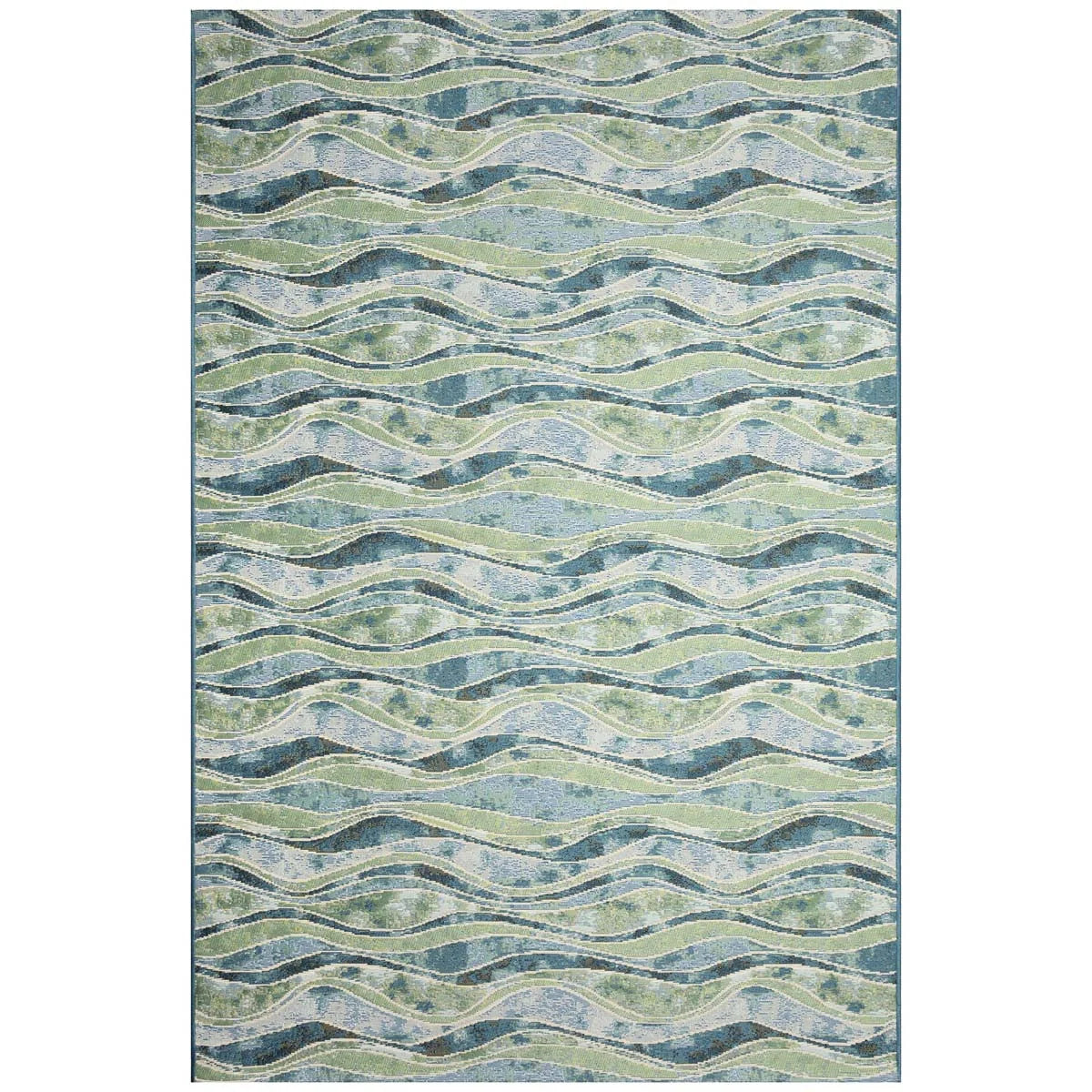 Rolling Tide Indoor/Outdoor Rug - 8 x 10 - OVERSTOCK