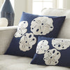 Sand Dollar Navy Pillow - 20 x 20 - OVERSTOCK