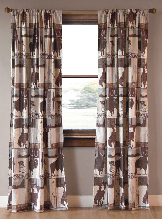 Western Ranch Drapes - OVERSTOCK