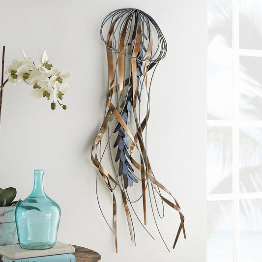 Stainless Steel Jellyfish Wall Decor - OVERSTOCK