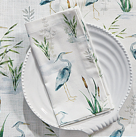 Seaside Heron Napkin - OVERSTOCK