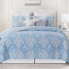 Seaside Azure Quilt Bed Set - Twin - OVERSTOCK