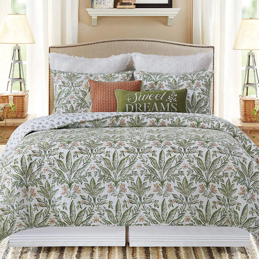 Tropical Haven Quilt Bed Set - King - OVERSTOCK