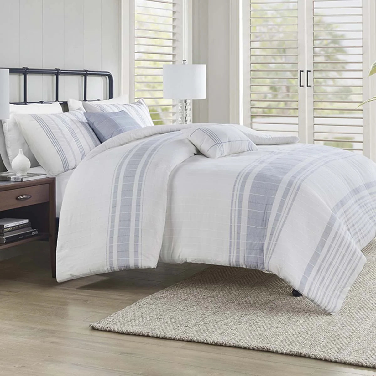 Seabreeze Stripes Comforter Set - King - OVERSTOCK