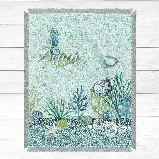 Reef Mosaic Throw - Small - OVERSTOCK