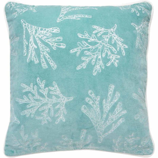 Velvet Coral Accent Pillow - OVERSTOCK