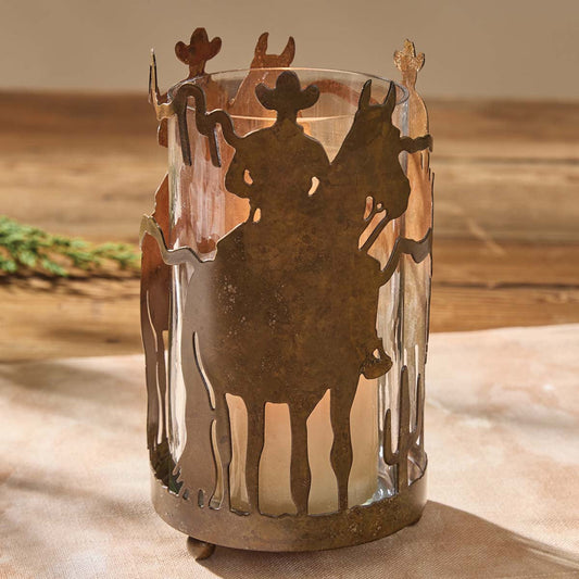 Outlaw Run Pillar Holder - OVERSTOCK