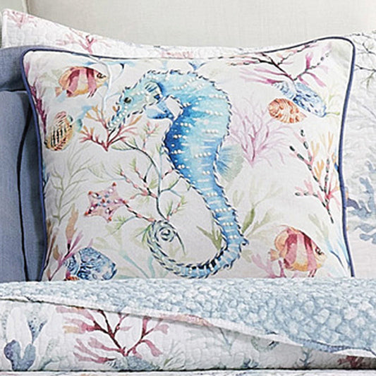 Coral Waters Accent Pillow - OVERSTOCK