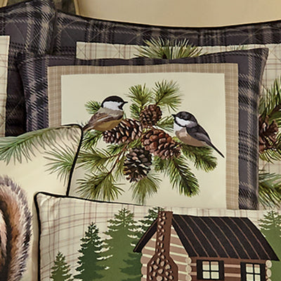 Pinecone Star Chicakdee Pillow