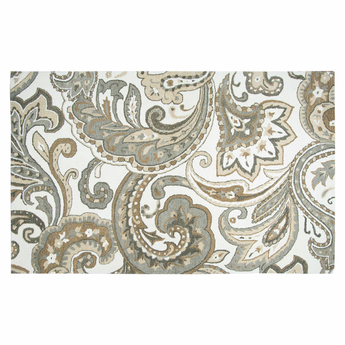 Paisley Parade Rug - 3 x 5 - OVERSTOCK