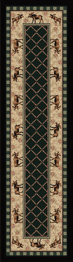 Moose Around Rug - 2 x 8
