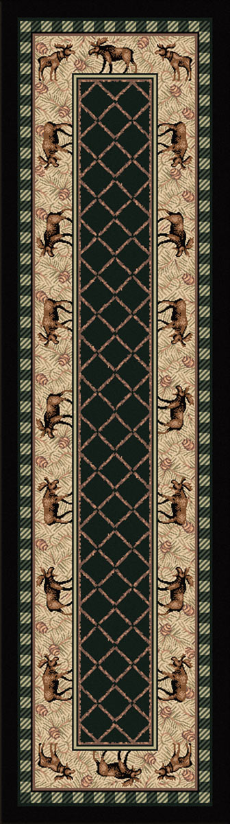 Moose Around Rug - 2 x 8