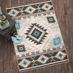 Whiskey River Glacier Rug - 4 x 5