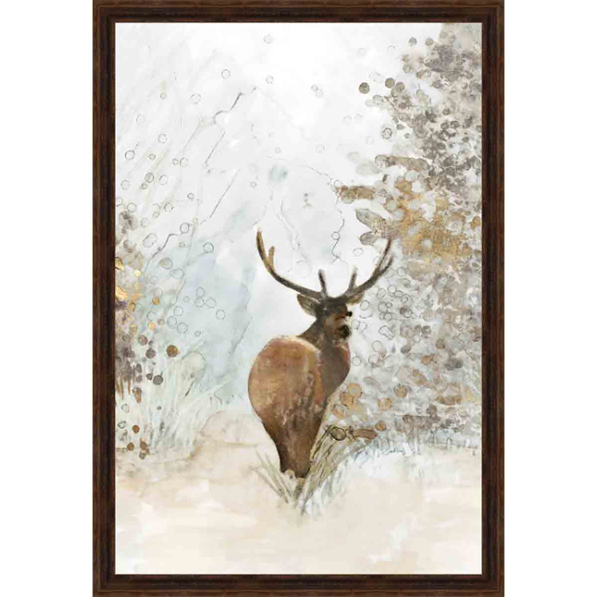 Elk Looking Back Wall Art
