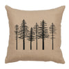 Trees Linen Pillow - Natural