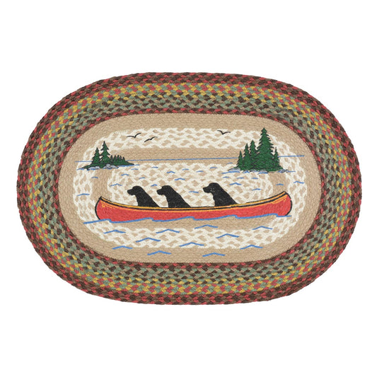 Lake Labs Oval Braided Rug