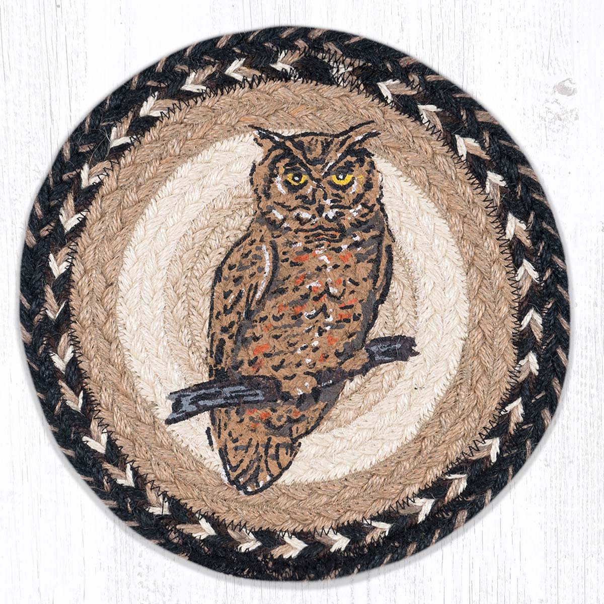Great Horned Owl Trivets - Set of 3