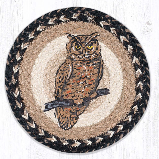 Great Horned Owl Trivets - Set of 3