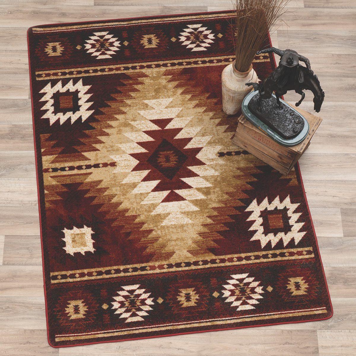 Desert Halo Sunburst Rug - 8 x 11