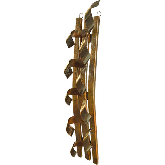 Oak Barrel Wood Wall-Mounted Wine Rack