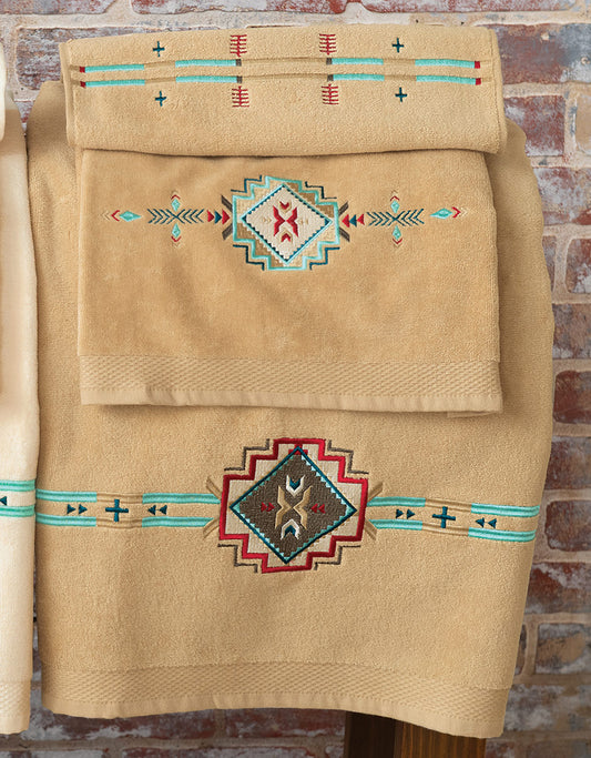 Diamond Creek Beige Towel Set (3 pcs) - OUT OF STOCK UNTIL 09/01/2026