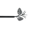 Pine Cone Wrought Iron Curtain Rod