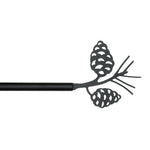 Pine Cone Wrought Iron Curtain Rod