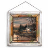 Cabin Reflections Stained Glass Art