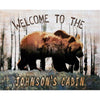 Cabin Home Personalized Stretched Canvas - Large