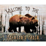 Cabin Home Personalized Stretched Canvas - Large