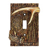 Buck Mountain Antler Single Switch Plate - CLEARANCE