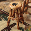 Carved Wood Bear Barstool - Small - OUT OF STOCK UNTIL 08/05/2026