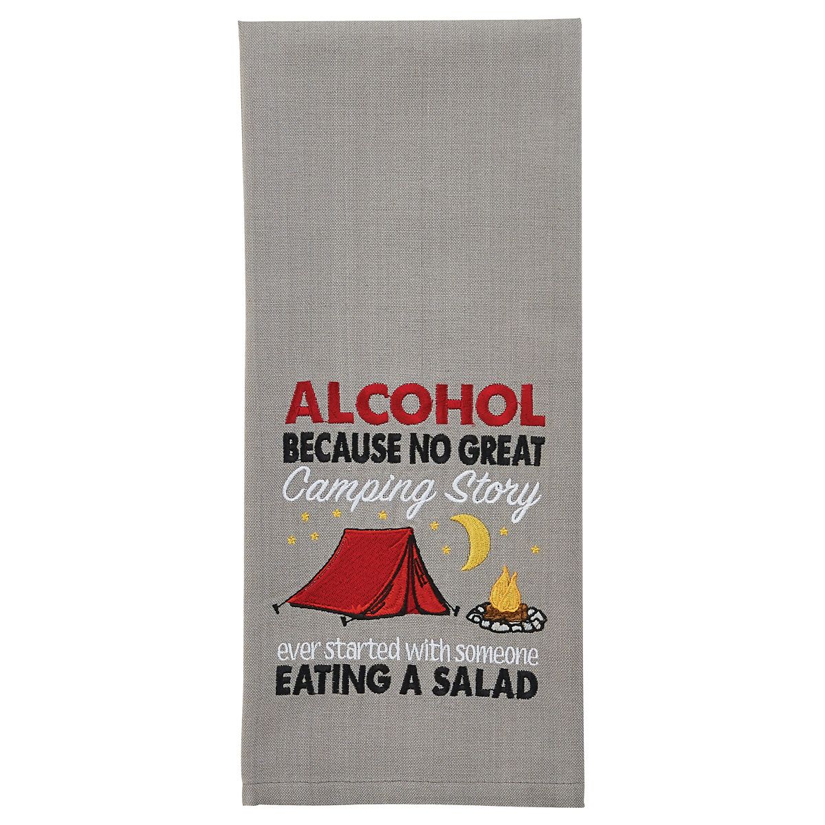 Salad Story Embroidered Dishtowels - Set of 6