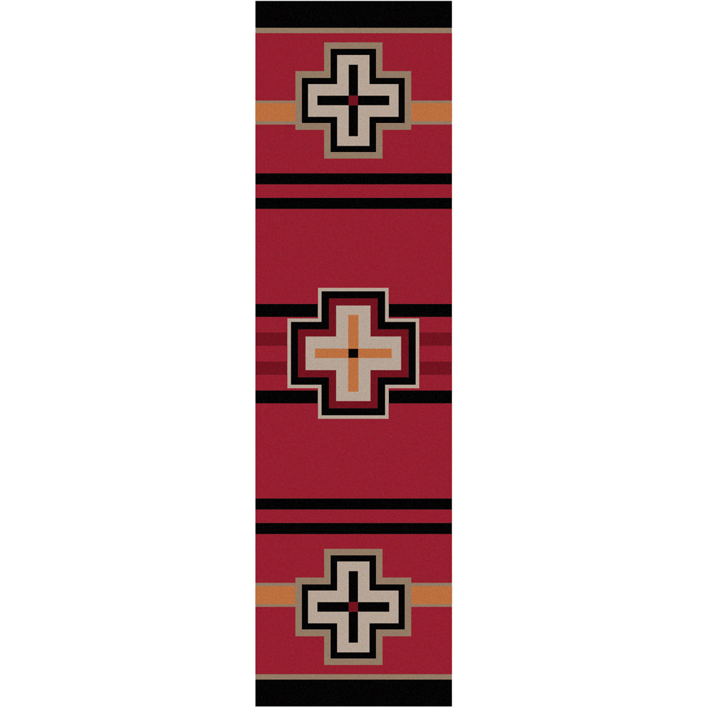 Bounty Red Southwestern Rug - 2 x 8