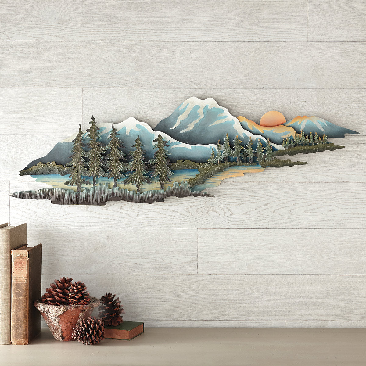 Mountain Landscape Metal Wall Art