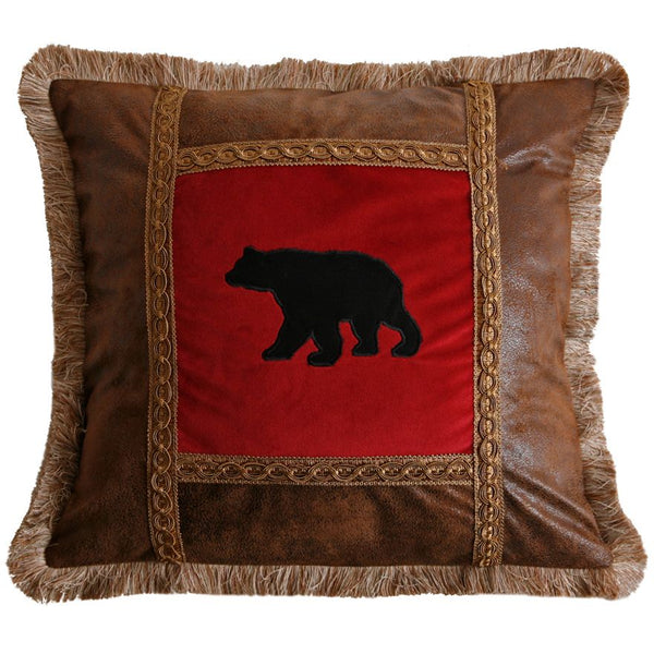 Bear Pane Pillow - OVERSTOCK