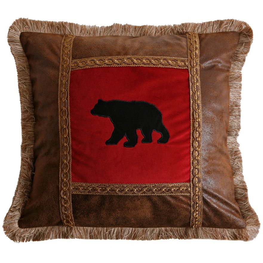 Bear Pane Pillow - OVERSTOCK